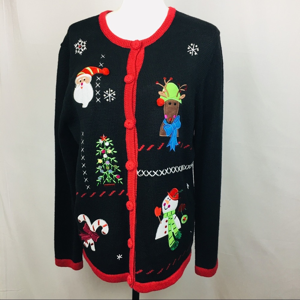 Holiday Editions ugly Christmas sweater   Size L